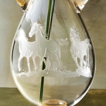 Horses in group Drop Amphora