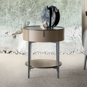 Round Tray Nightstand