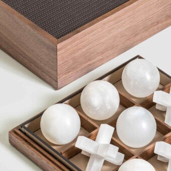 Alabaster Tic Tac Toe Set