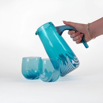Daktyl Murano Drinking Glass & Pitcher