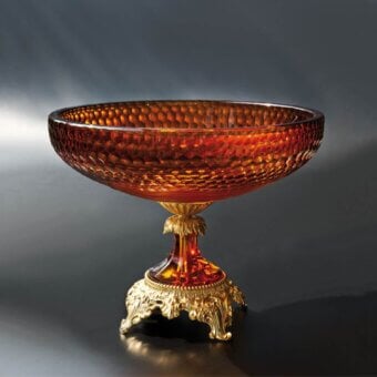 Cosmo Round Centerpiece with Foot
