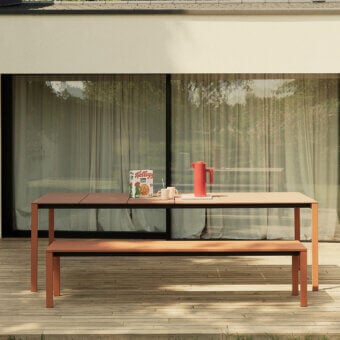 Be-Easy Slatted Outdoor Argilla Table