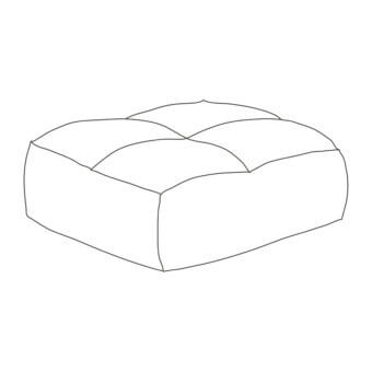 Quilted Rectangular Ottoman - Puffone