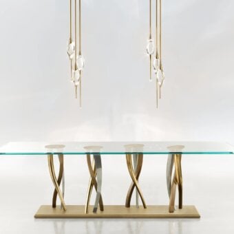 Il Pezzo 8 Table - Glass Top