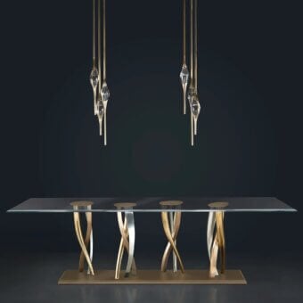 Il Pezzo 8 Table - Glass Top