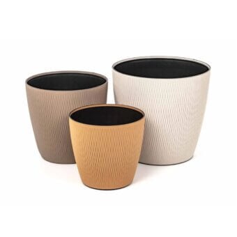 Silvy Flower Pot Set with Wheels