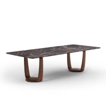 Saddle Rectangular Marble Table