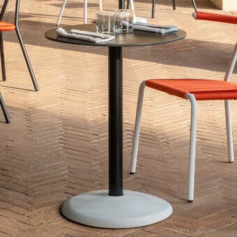B-Line Fonda Round Tall Outdoor Coffee Table