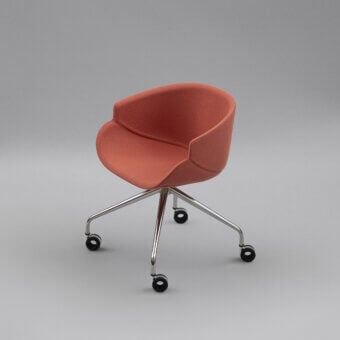 B-Line Bix Office Armchair with Castors