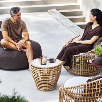 Cane-Line Basket Side Table