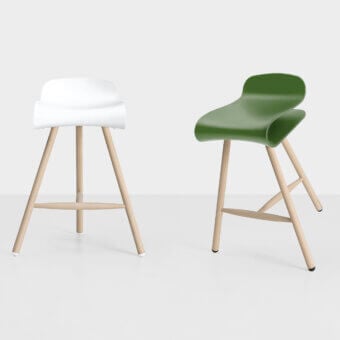 BCN Wooden Legs Stool