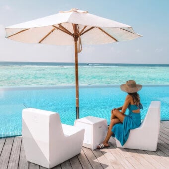 Trona Diamonds Outdoor Ottoman