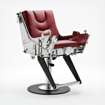 Arteinmotion - Aeronautical Collection AIR-SED0100 Swiveling Stool