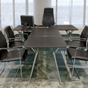 Codutti Genesis Office Desk with Frontal Extension