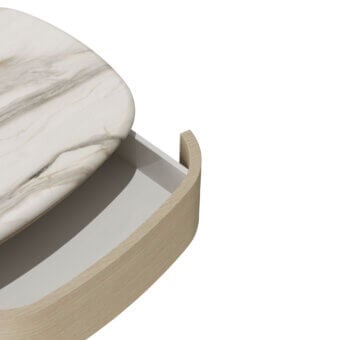 Furla Casa Miastella Marble Nightstand