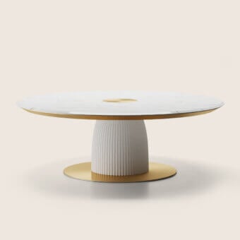 Paolo Castelli Dione Round Table with Lazy Susan