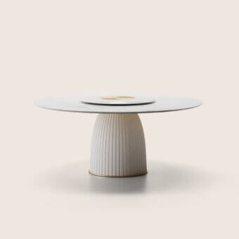 Paolo Castelli Dione Round Table with Lazy Susan