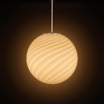 1295 Murano Candy Suspension Lamp - Butter