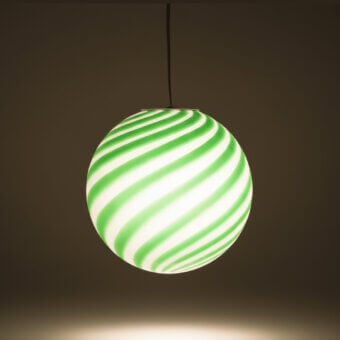 1295 Murano Candy Suspension Lamp - Green Mint