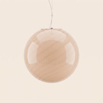 1295 Murano Candy Suspension Lamp - Peach