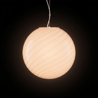 1295 Murano Candy Suspension Lamp - Peach