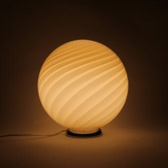 1295 Murano Candy Table Lamp - Butter