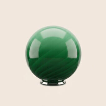 1295 Murano Candy Table Lamp - Forest