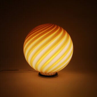 1295 Murano Candy Table Lamp - Honey Yellow