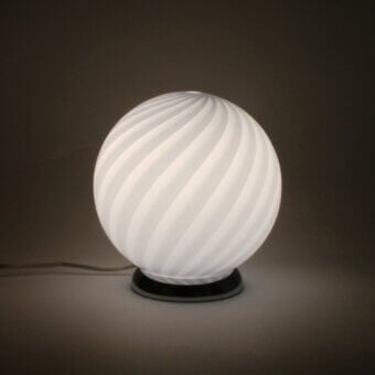 1295 Murano Candy Table Lamp - Light Blue