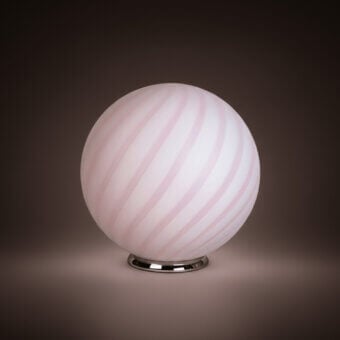 1295 Murano Candy Table Lamp - Marshmallow Pink