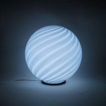 1295 Murano Candy Table Lamp - Soft Azure