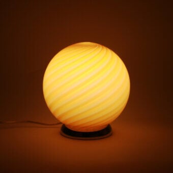 1295 Murano Candy Table Lamp - Toffee