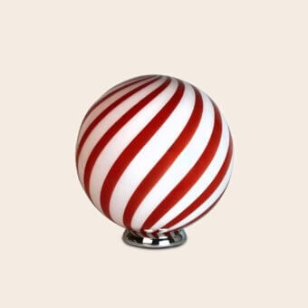 1295 Murano Candy Table Lamp - Wild Cherry
