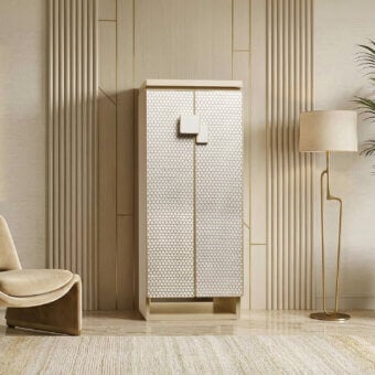 Agresti Gioia Intreccio Armoire with Safe