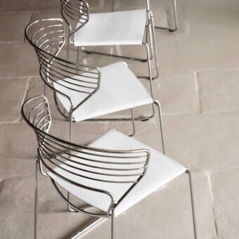 Desalto Koki Wire Leather Chair