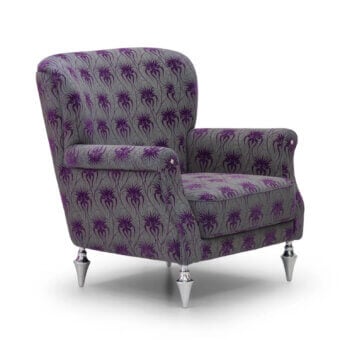 JR Home by John Richmond PURPLE ORCHID RAIN Lounge Chair