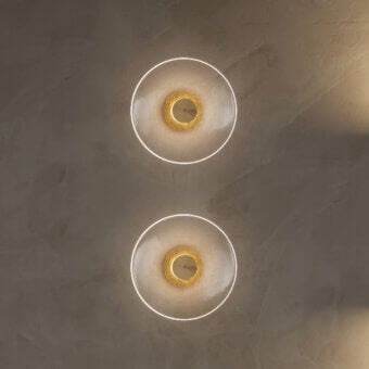 Paolo Castelli Golden Disc Wall Lamp