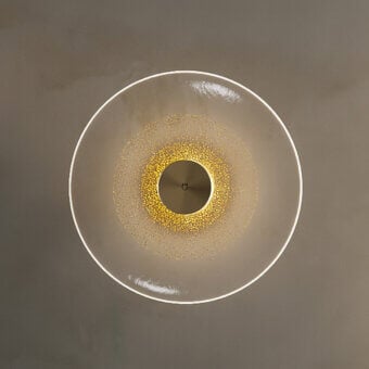Paolo Castelli Golden Disc Wall Lamp