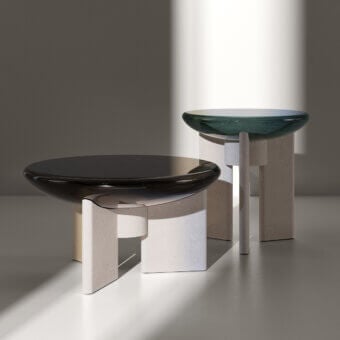 Paolo Castelli Lens Coffee & Side Table