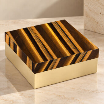 Selezioni Domus Occhio di Tigre Decorative Box