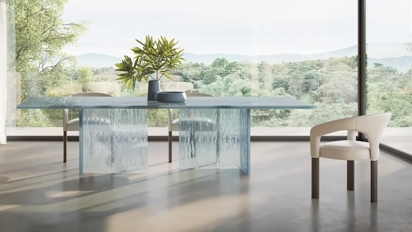 Distinguished Reflex Volta armchair upholstered in light cream textile with Oakwood Henné legs and shiny steel detail