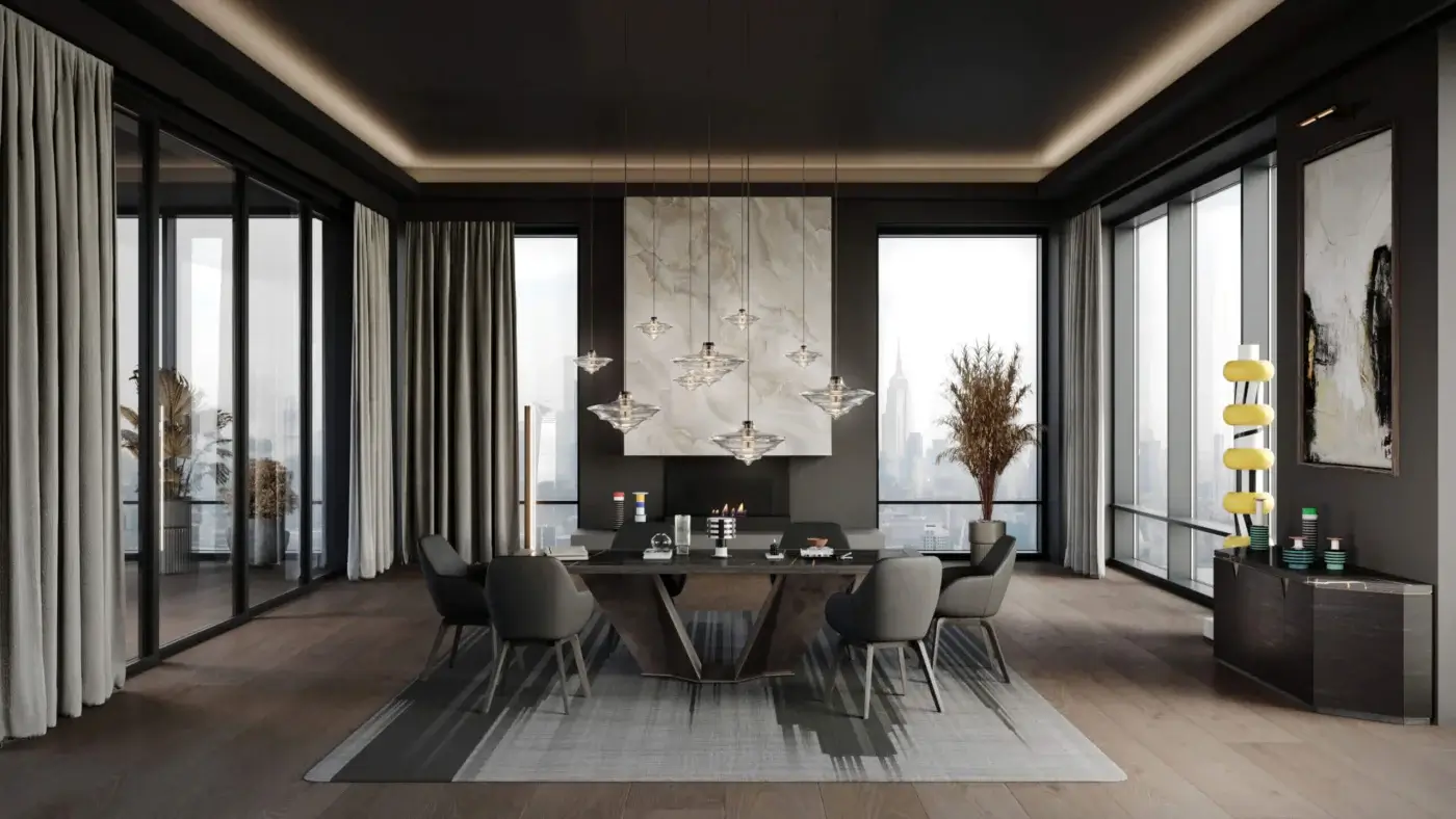 Distinguished CONTROVENTO WAYNE Enterprises WE-006 rug crafted from pure new wool in grey with a smooth linear gradient finish