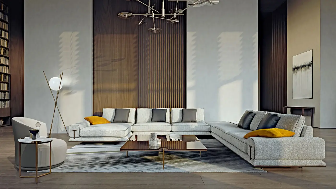 Elegant Turri Blues coffee table crafted with tubular metal and wood, exhibiting a glossy dark brown upper surface