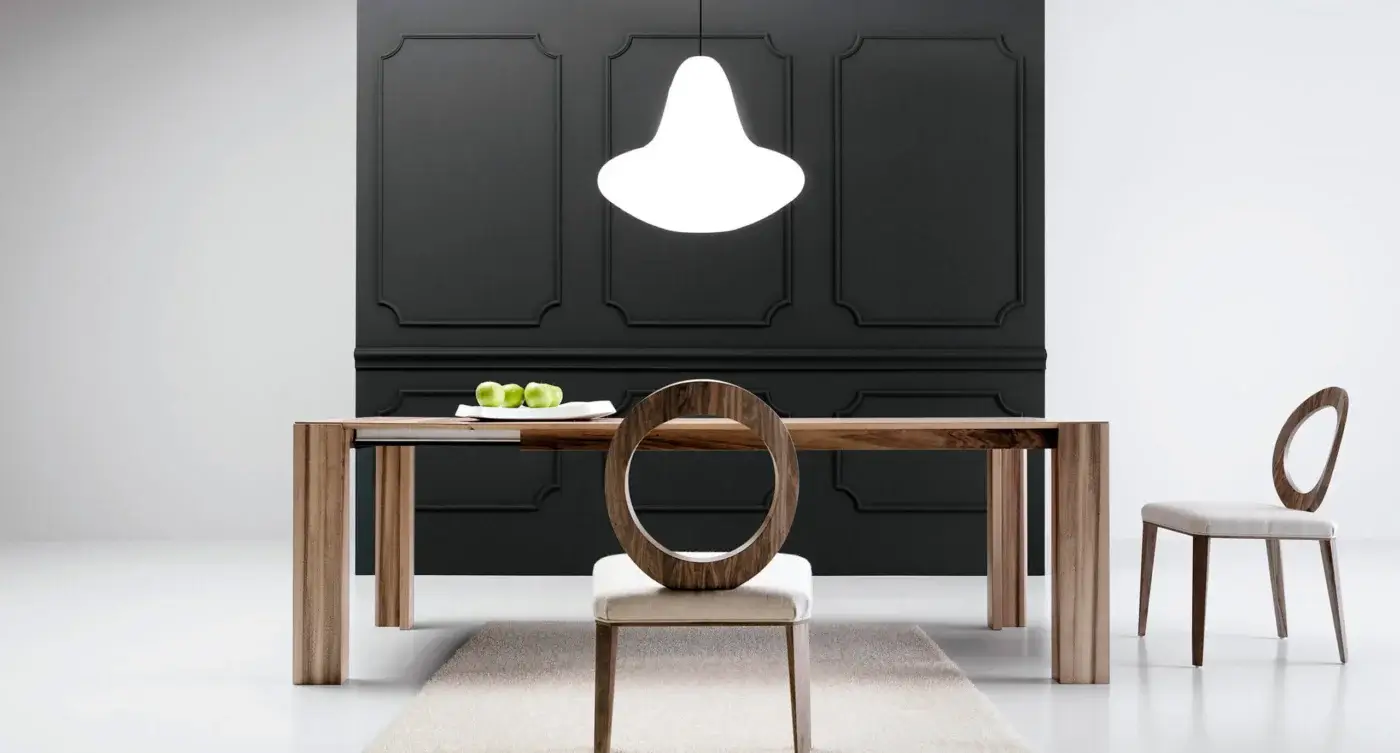 Exceptional Bross Gemma table crafted in light brown wood with a natural finish presents a sleek rectangular tabletop and sturdy legs