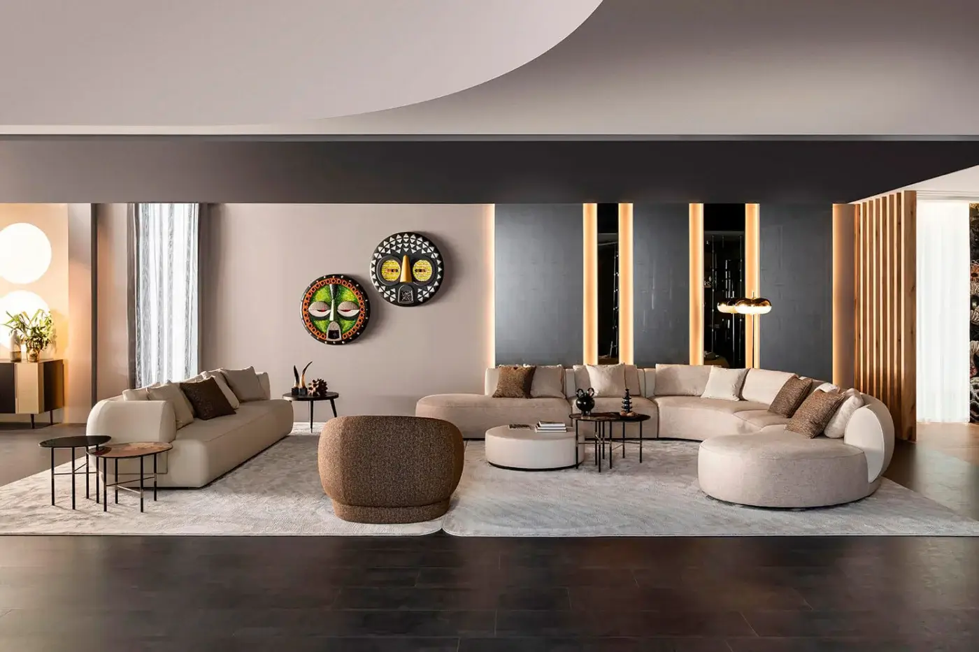 Captivating Sicis Mask Capsule Collection mask handcrafted in Italy with natural wood, mosaic tesserae, and Vetrite glass inserts, boasting a matte finish
