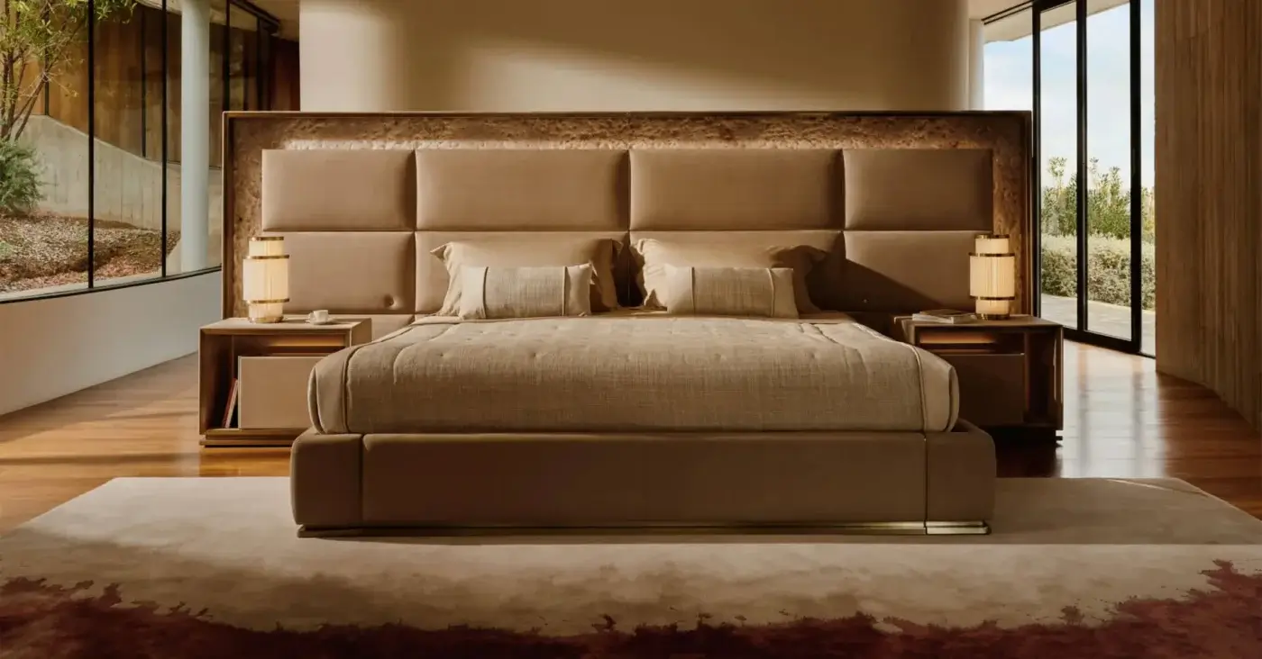 Captivating Visionnaire Giano table lamp with a satin steel frame and borosilicate glass rods in PVD gold finish