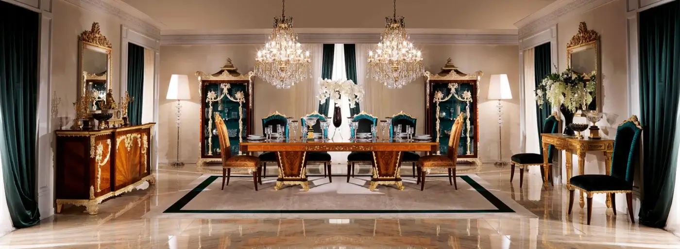 Exceptional Zanaboni T/4200-300 table crafted in warm brown wood with extensive gilded metal detailing and elaborate carvings