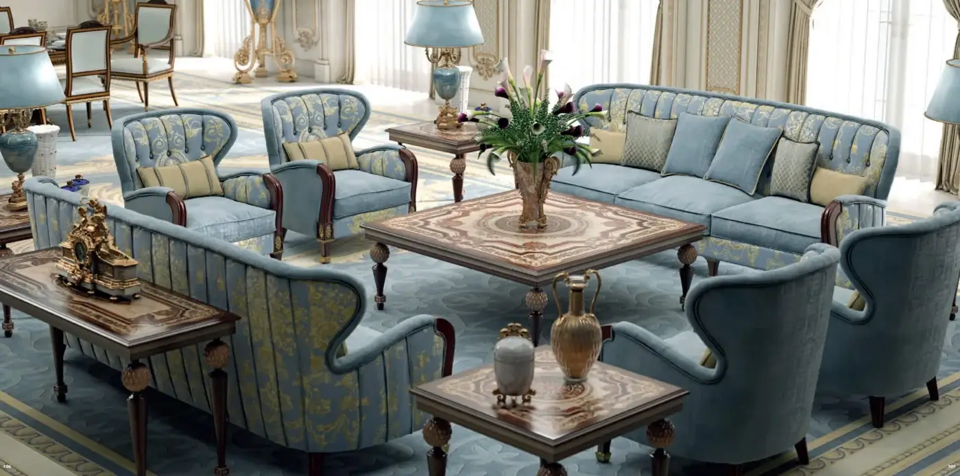 Distinguished Armando Rho A1300 side table built in maple, mahogany, and paduk with a rich brown finish and gold detailing