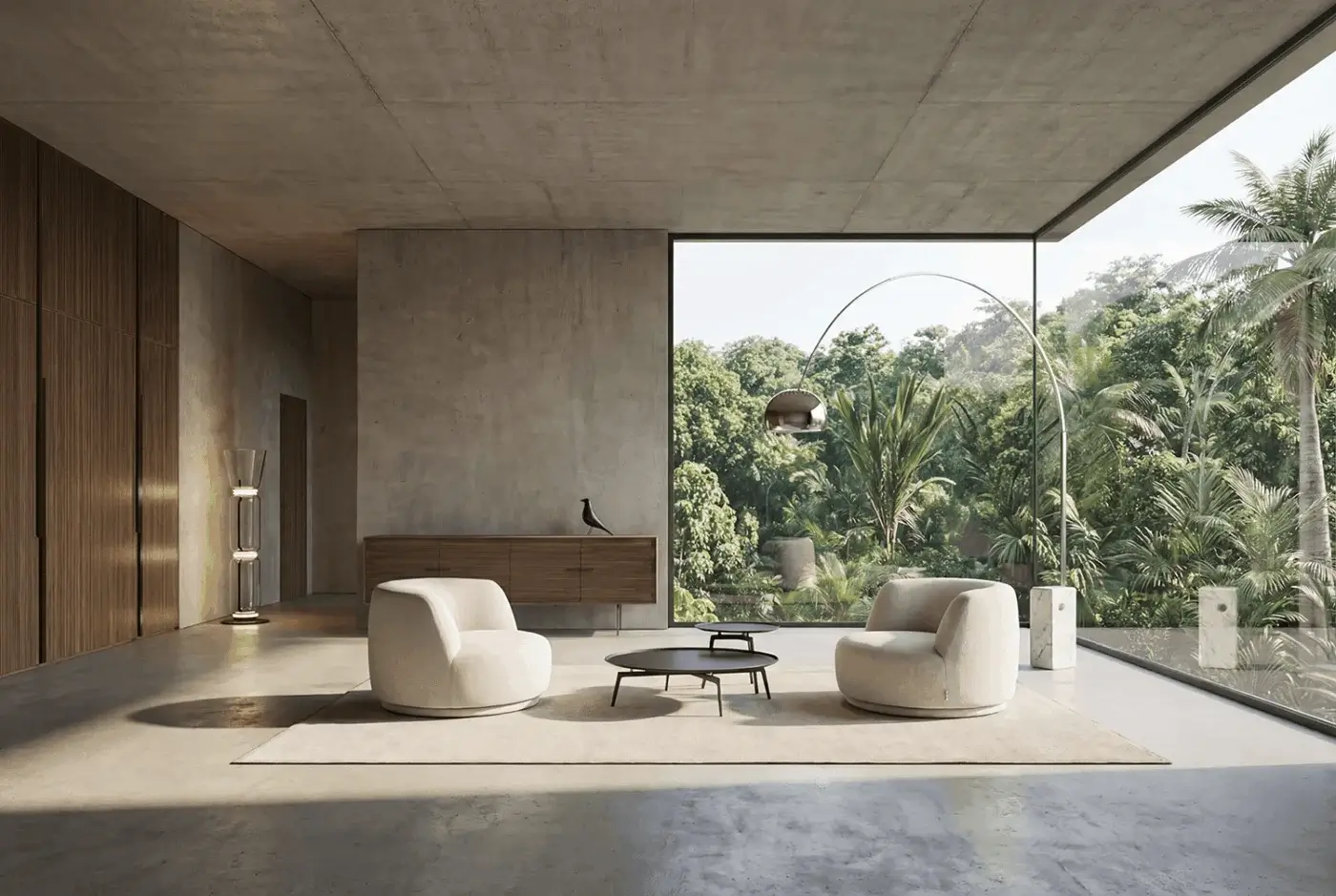Luxury Alivar T-Gong Side & Coffee Table with matte metallic disc, dark-grey surface, and slender metal legs