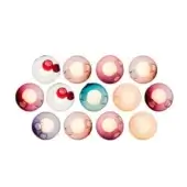 Glass sphere pendant lights, translucent colored glass, recessed warm light, irregular grid, hand-blown texture, product code 13c.